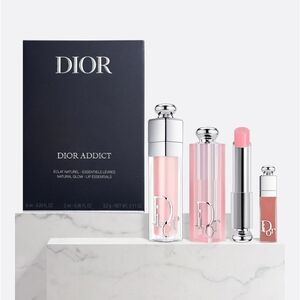 Dior Addict Lip Glow Set - Pink and Silver